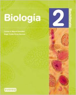 Portada libro biología 2º de bachillerato Everest 2009