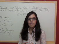 Teoría redox 4.9: Relación entre la variación de energía libre de Gibbs y el potencial estándar de una pila galvánica