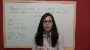 Teoría redox 4.9: Relación entre la variación de energía libre de Gibbs y el potencial estándar de una pila galvánica