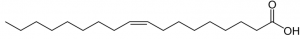 Estructura química del ácido oleico