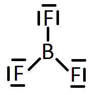 Estructura de Lewis del trifluoruro de boro