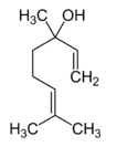 Estructura química del linalool