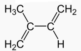 Estructura química del terpeno o isopreno