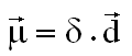 Fórmula del momento dipolar del enlace covalente