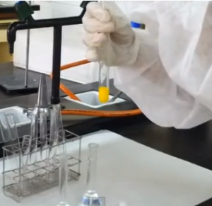 Precipitación en el laboratorio del yoduro de plomo