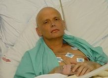 Alexander Litvinenko tras su envenenamiento con polonio 210