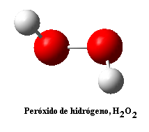 Estructura química del peróxido de hidrógeno