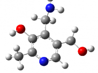 Estructura química de la piridoxamina, un vitámero de la vitamina B6