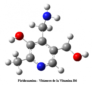 Estructura química de la piridoxamina, un vitámero de la vitamina B6