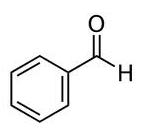 Estructura química del benzaldehído