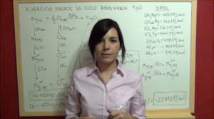Enlace químico ejercicio 30 energía reticular MgO