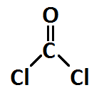 Fosgeno: estructura de Lewis