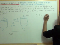 Trabajo de expansión de un gas en un pistón