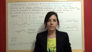 Ejercicio 11 termoquímica: poder calorífico butano