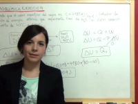 calor específico del agua y cálculo de la variación de energía interna
