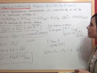 variación energía interna combustión de etanol