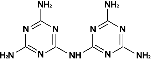 Estructura de la heptacina melam