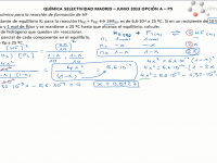 Ejercicio de selectividad de Madrid, equilibrio químico del fluoruro de hidrógeno