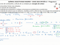 Ejercicio química selectividad Madrid junio 2013 termoquímica