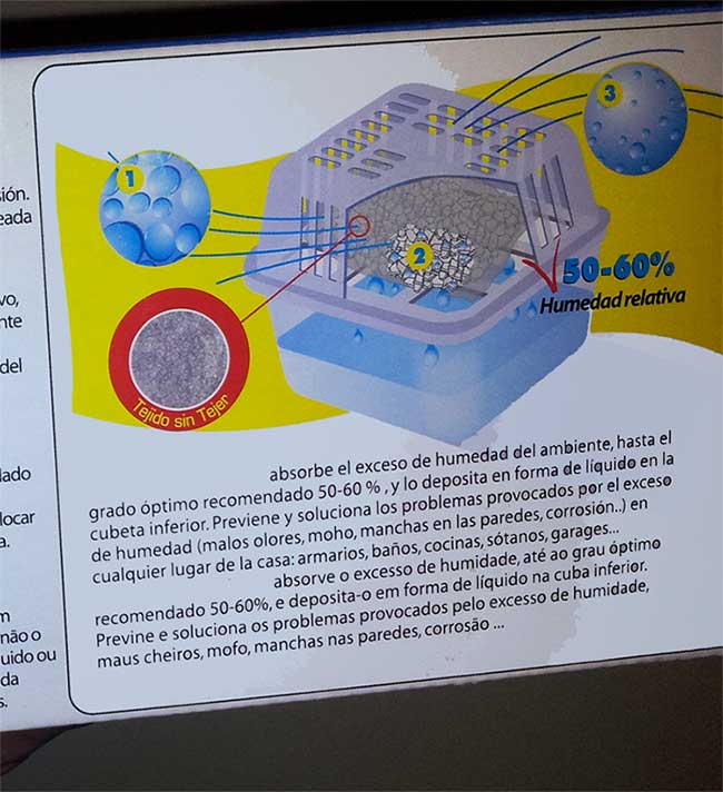 Funcionamienot aparato antihumedad doméstico