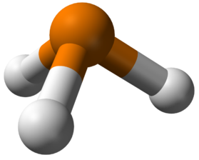Geometría de la molécula de fosfano: PH3