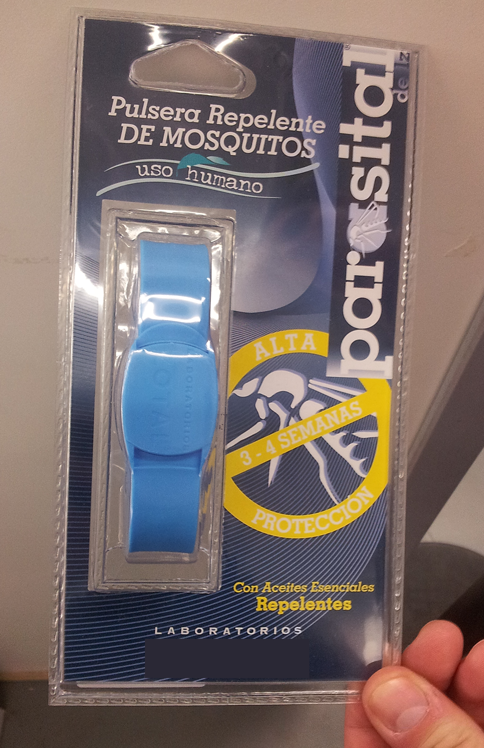 Las pulseras repelentes de mosquitos usan geraniol