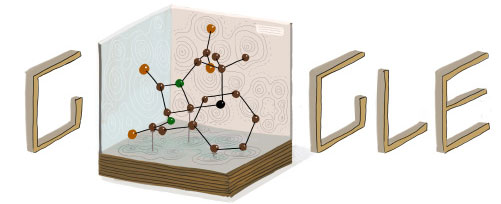 Doodle en honor de Dorothy Hodgkin