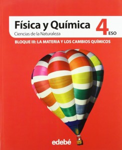 Portada libro Física y Química 4º ESO Edebé 2012 Volumen 3