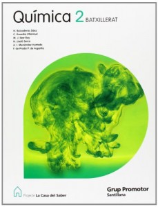 Portada química 2 bachillerato catalán Santillana - Grup Promotor 2009
