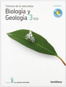 Portada biología geología 3 ESO Santillana volumen 1 2010