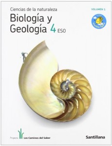 Portada biología geología 4º ESO Santillana Volumen 1