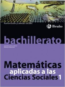 Libro matemáticas Bruño 1 bachillerato ciencias sociales