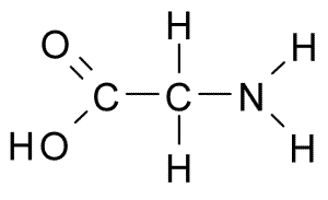 Estructura química de la glicina