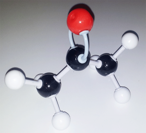 Modelo molecular acetona