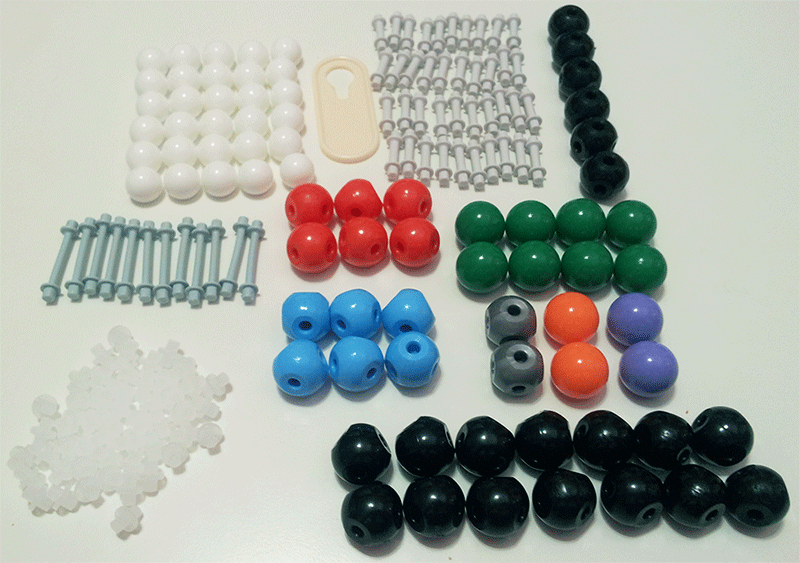 Kit modelo molecular bolas y varillas