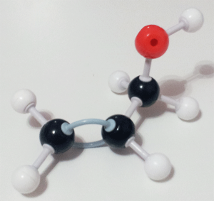 Modelo molecular del propenol