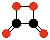 Estructura de la hipotética 1,2-dioxoetanodiona