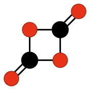 Estructura de la hipotética 1,3-dioxoetanodiona