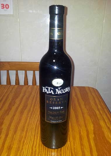 Botella de vino