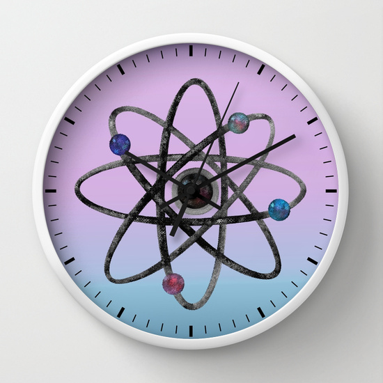 Reloj de pared átomo physics