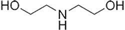 Estructura química de la dietanolamina