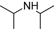 Estructura química de la diisopropilamina