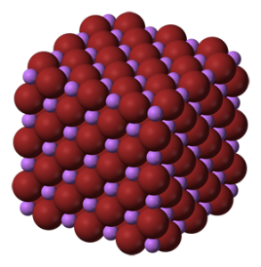 Estructura química del bromuro de litio