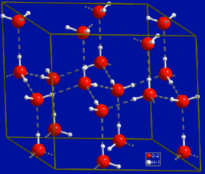 Estructura cristalina del hielo