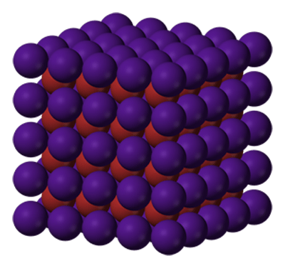 Estructura cristalina del bromuro de cesio