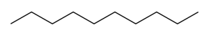 Estructura química del n-decano