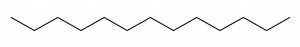 Estructura química del n-tridecano