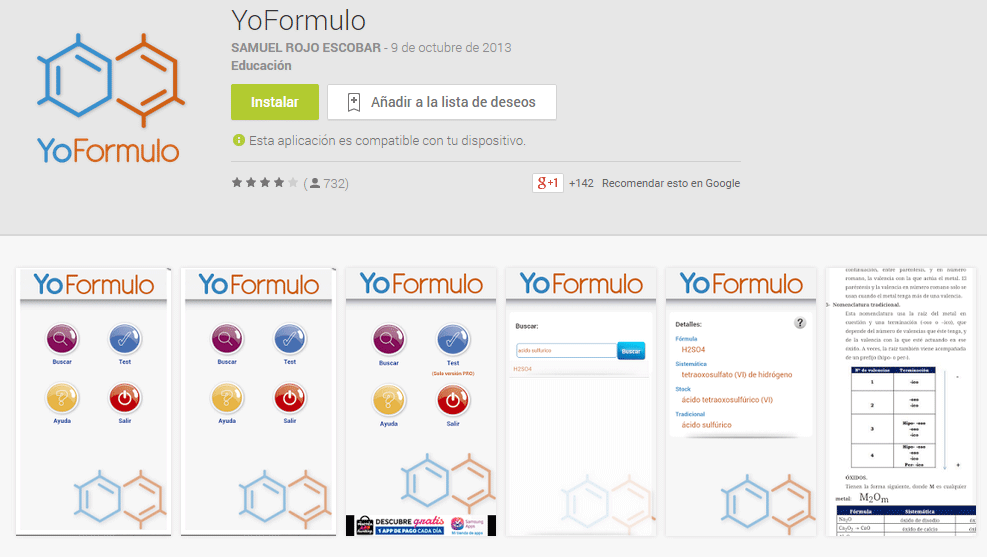 Planificado ~ lado familia real 2 aplicaciones móviles para formulación química | Quimitube