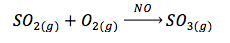Formación de SO3 con catalizador homogéneo