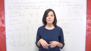 Ejercicio 17 de cinética química